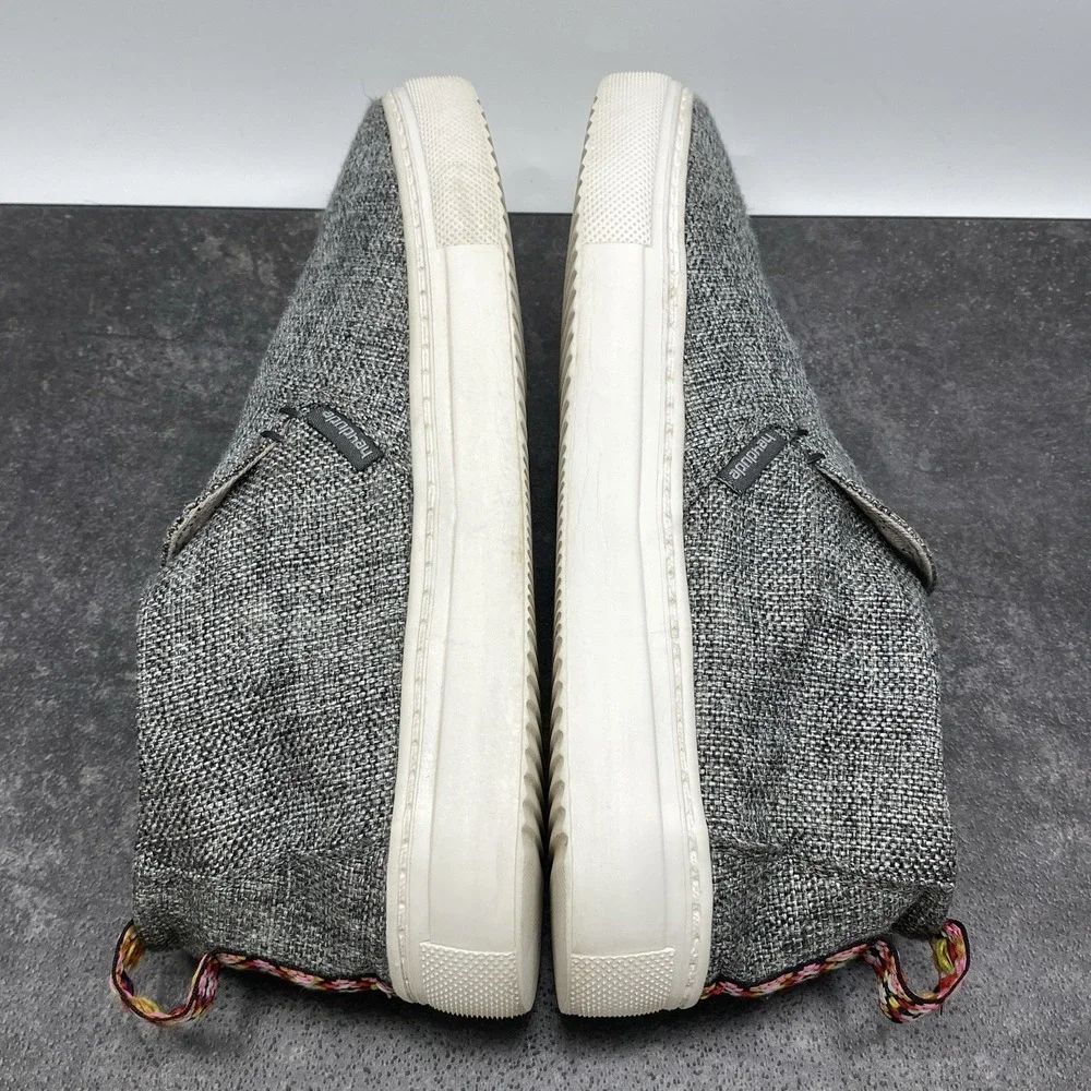 Hey Dude PEYTON Slip On Flats Women's US 8 Linen‎ Grey Black Style Comfort Shoes